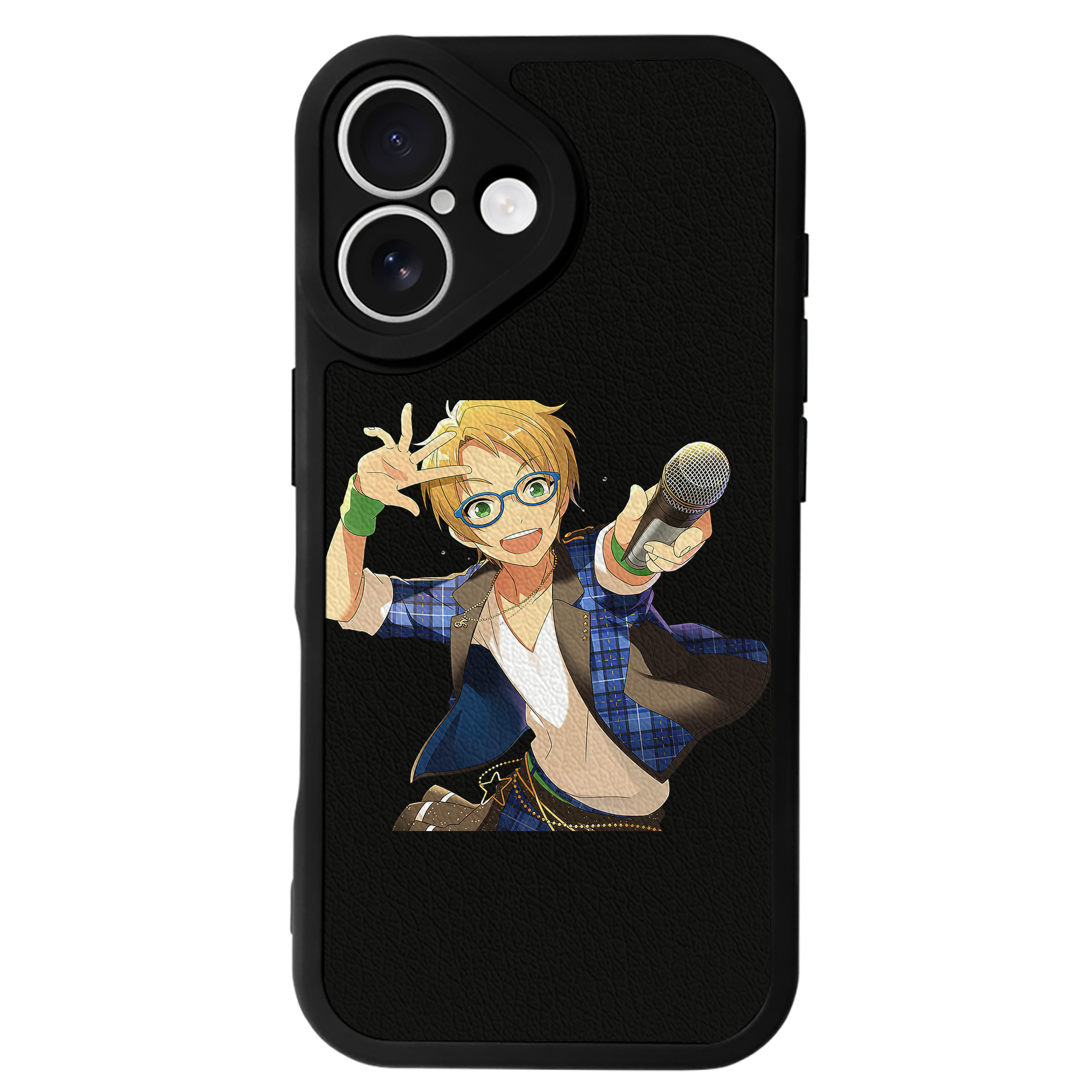（画像用） あんさんぶるスターズ! Ensemble Stars 【iPhone 16シリーズ対応】シリコンスマホケース（レザー調） 材質：シリコン